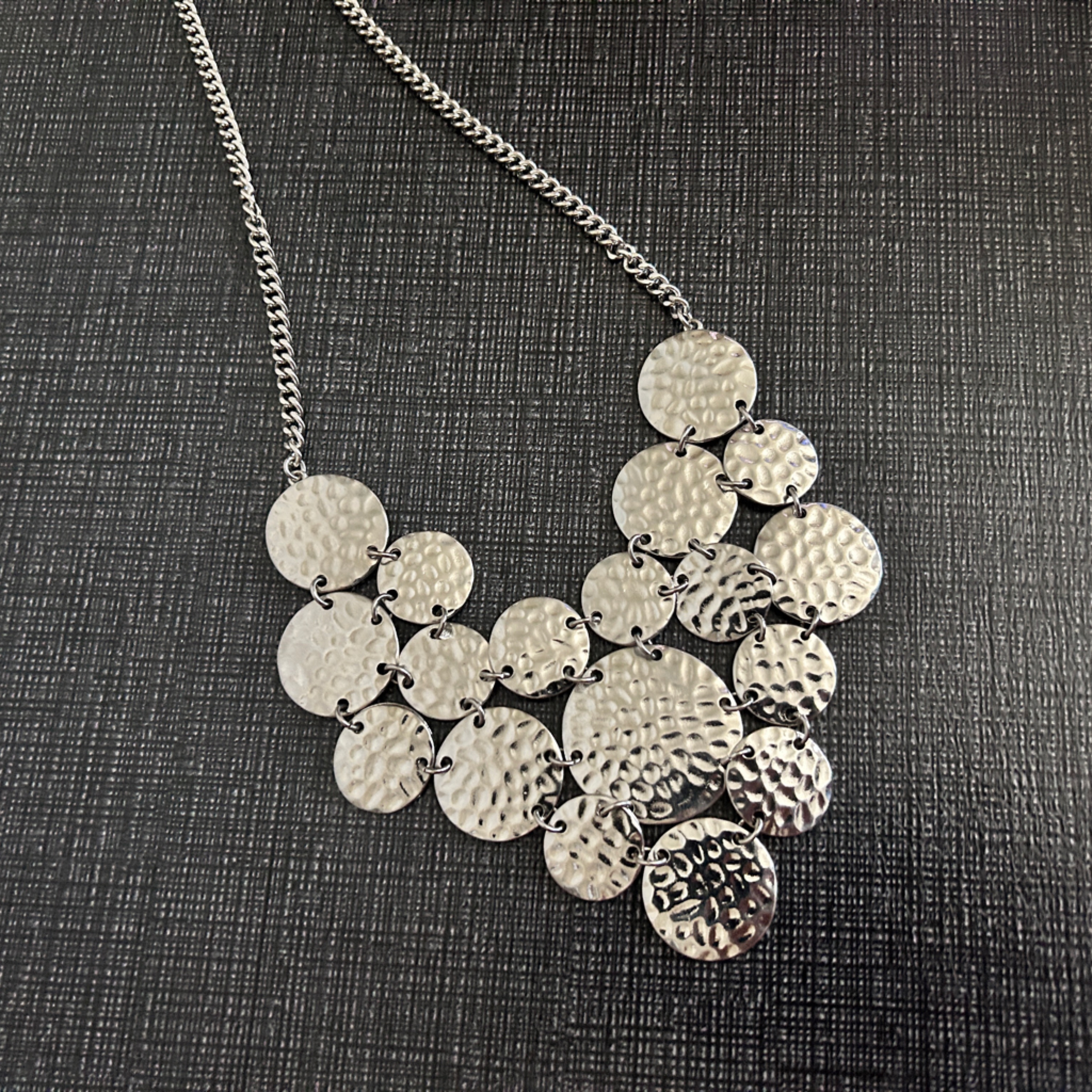 Women’s Silver Multi Layered Necklace